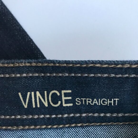 DL1961 Vince Men's Stretch Straight Leg Dark-wash Blue Jeans EUC  29 X 34 - Picture 10 of 15